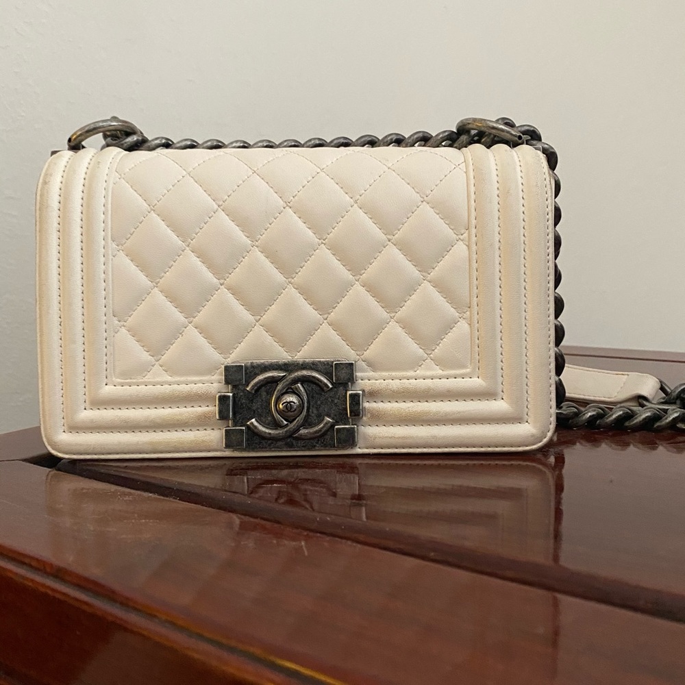 White small boy Lambskin